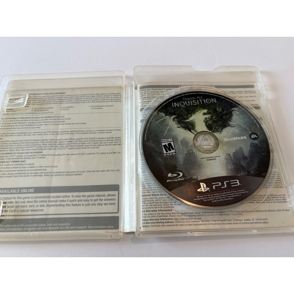 Dragon Age Inquisition PS3 Game Playstation 3 RPG Action Adventure - Picture 2 of 3